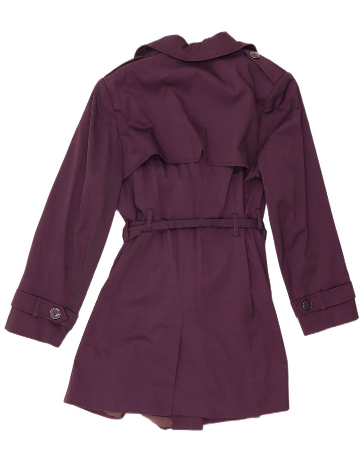 Marks & Spencer Damski trencz z autografem, UK 18 XL, fioletowy poliester