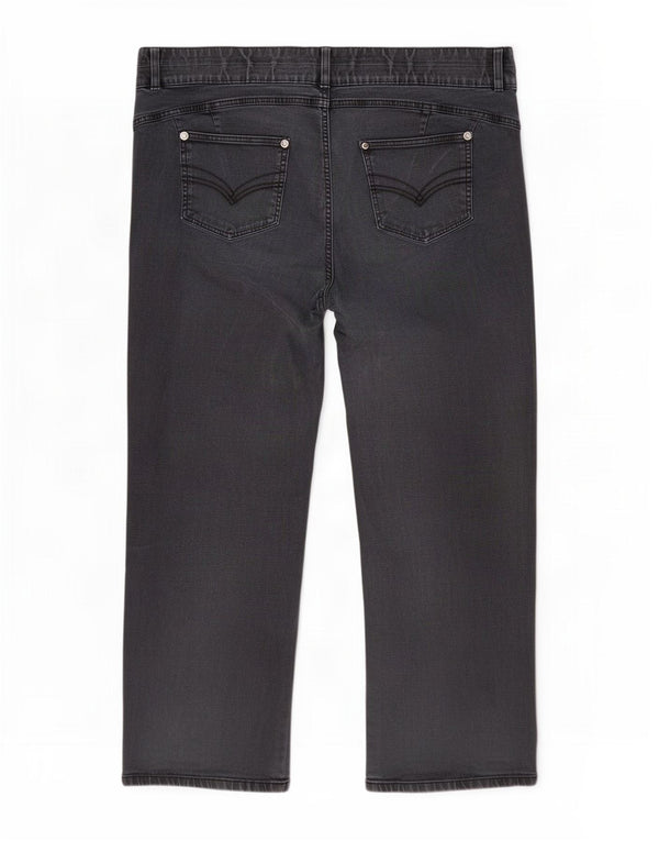 Marks & Spencer Damskie Autograph Straight Jeans UK 26 5XL W46 L30 Szare