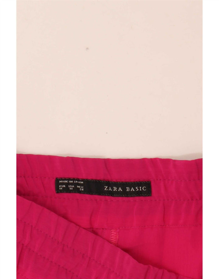 Spodnie damskie Zara Slim Casual, średnie W28 L27, różowe