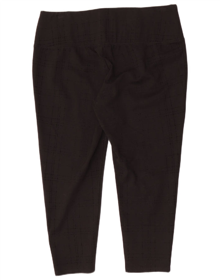 Marks & Spencer Damskie legginsy Crop z autografem UK 18 XL w czarną kratkę