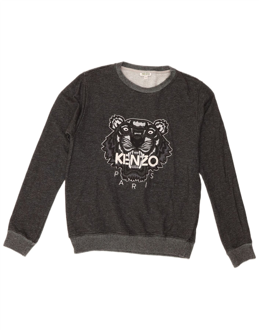Bluza chłopięca Kenzo z grafiką, 15-16 lat, szara bawełna