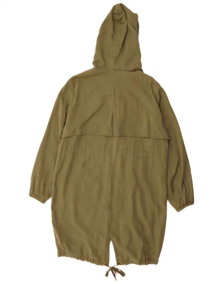 Damska kurtka parka z kapturem Marks & Spencer UK 16, duża, khaki, poliester
