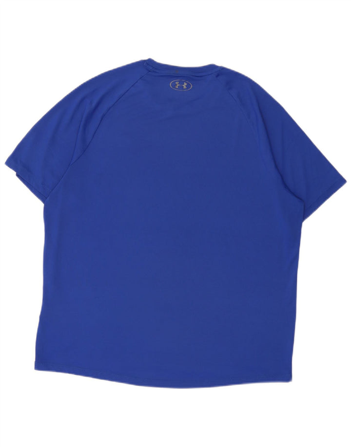 Under Armour Męski T-shirt Top, duży, niebieski, poliester