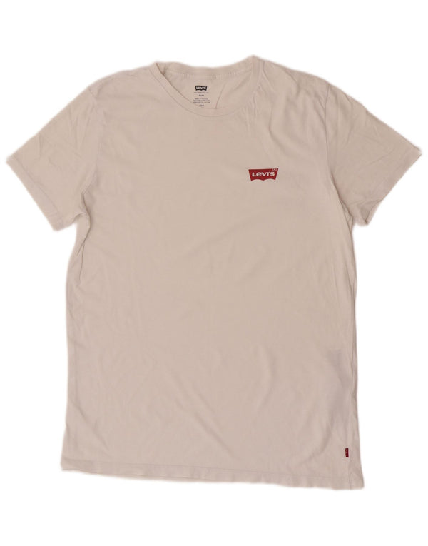 Męski T-shirt Levi's Top, duży, biały, bawełniany