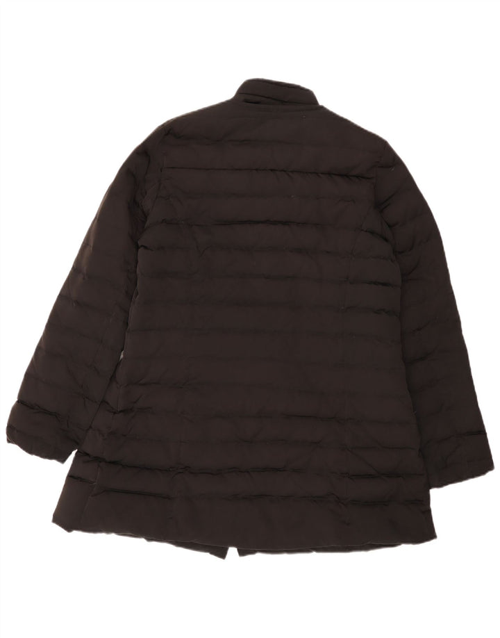 Damski płaszcz ocieplany Massimo Dutti UK 16, duży, czarny poliester