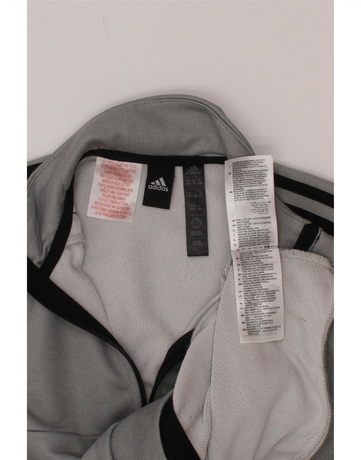 Chłopięca kurtka dresowa Adidas Aeroready 7-8 lat Szary poliester
