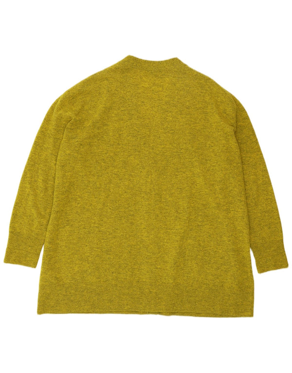 COS Damski sweter oversize o przedłużonym fasonie, UK 14, średni, zielony, nakrapiany