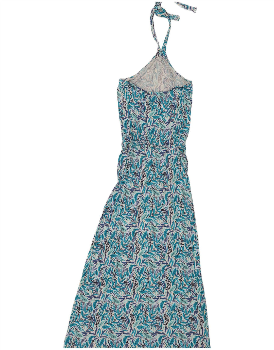 Damska sukienka Maxi Halter Blue Motion EU 40/42 Średni niebieski w kwiatową wiskozę