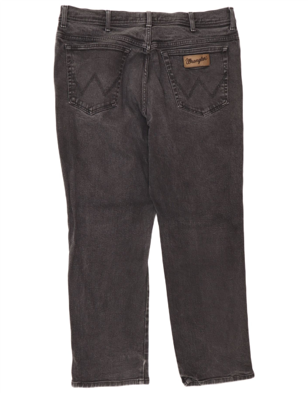 Męskie jeansy Wrangler Texas Straight W40 L30 Szara bawełna