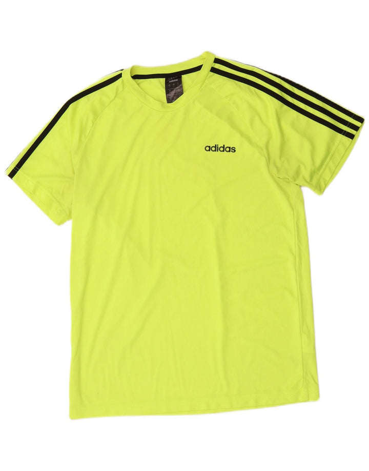 Męski T-shirt ADIDAS Climalite Top, średni zielony poliester