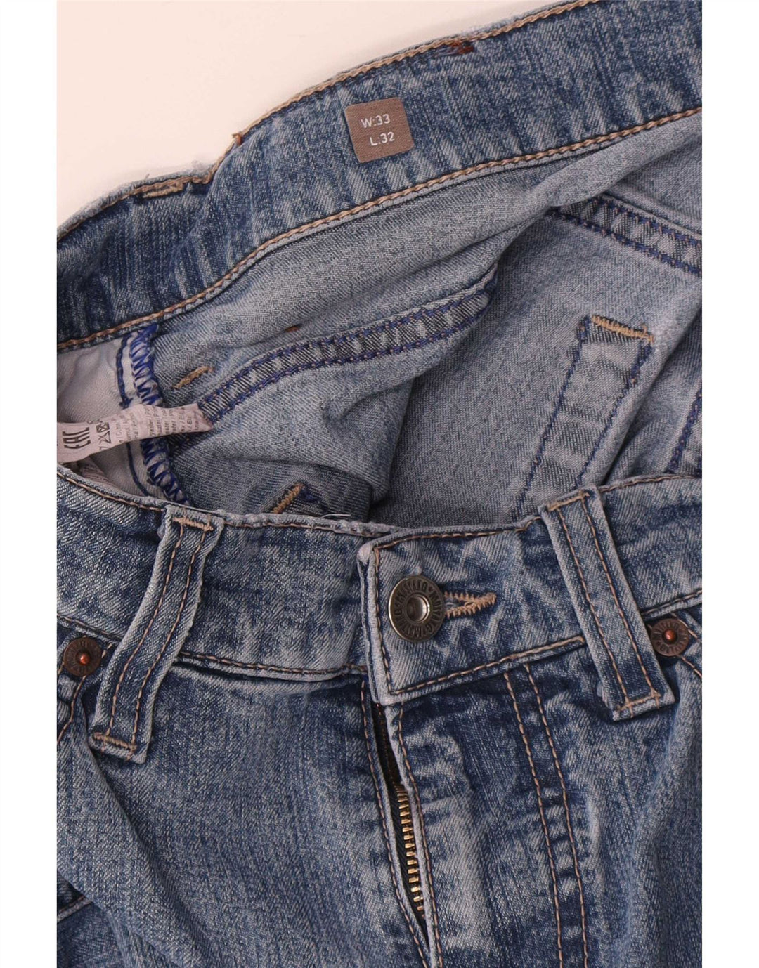 Damskie jeansy Mustang Tramper Slim W33 L32 Niebieskie bawełniane