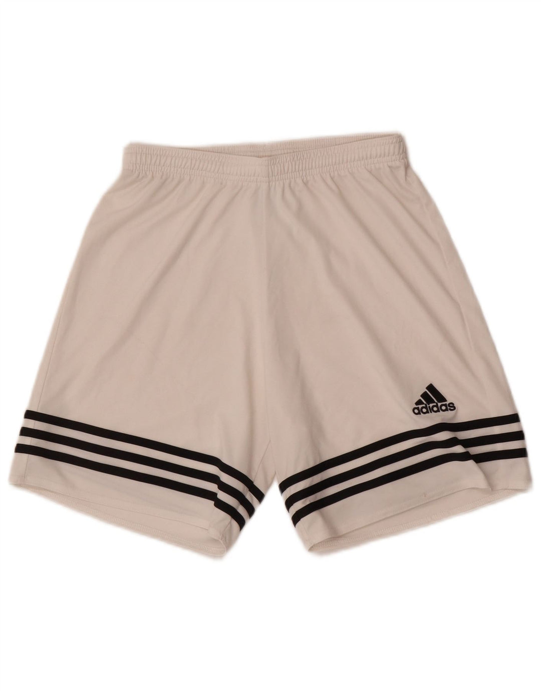Męskie spodenki sportowe Adidas Climalite, małe, białe, poliestrowe