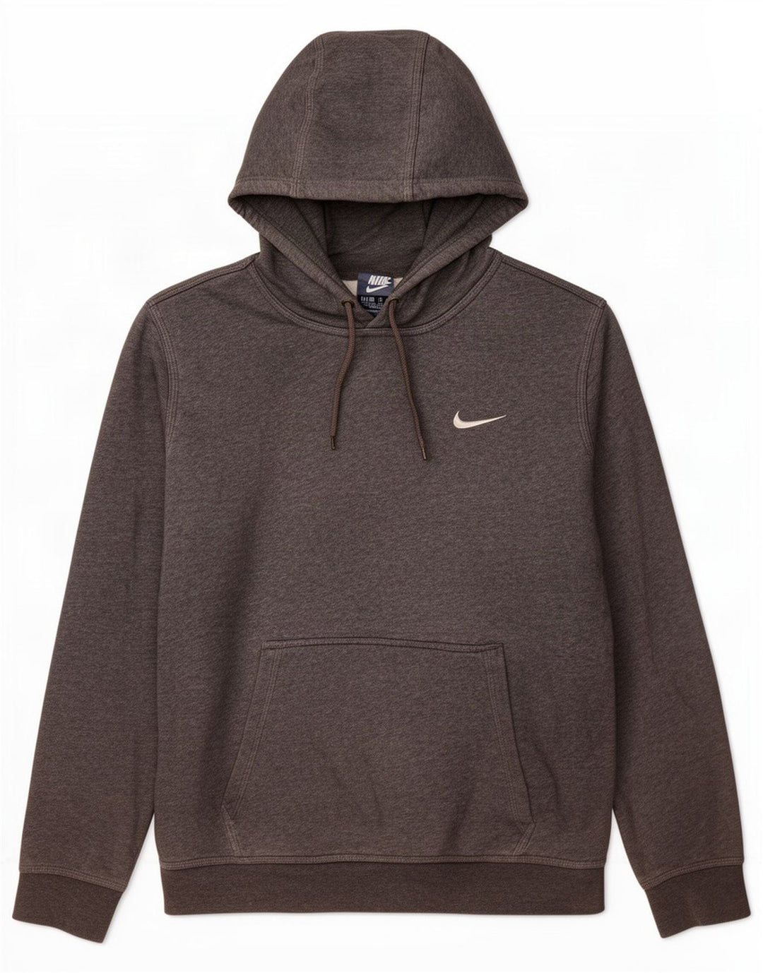 Męski sweter z kapturem Nike, średnioszary, bawełniany