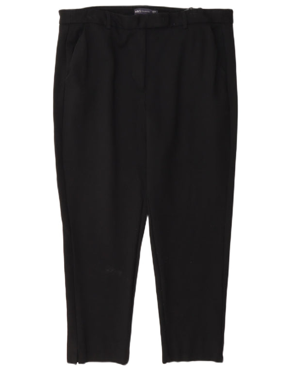 Damskie spodnie garniturowe Marks & Spencer UK 16, duże, W34 L24, czarne