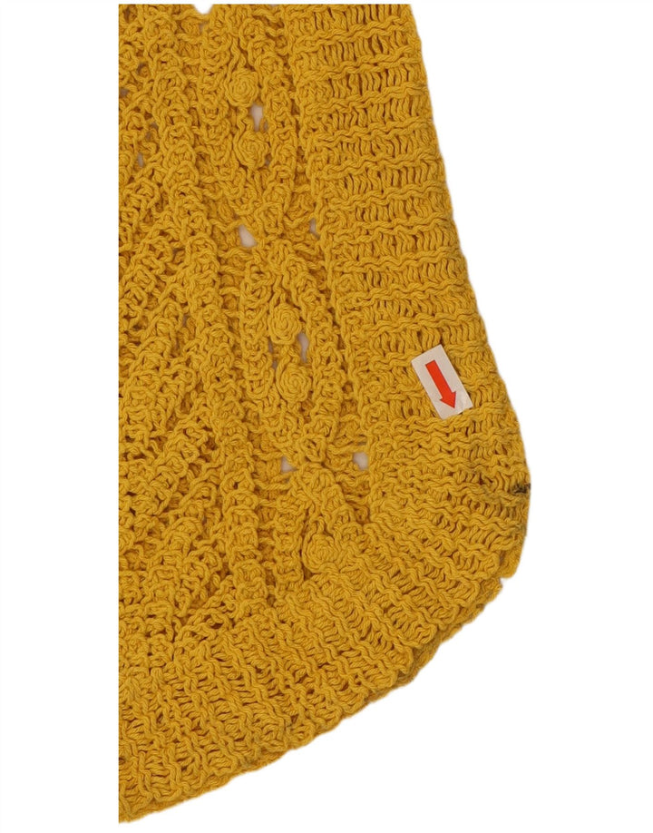 Damska kamizelka Crochet Crochet Zara UK 12 Średni żółty