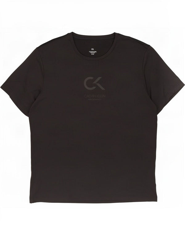 Męska koszulka z grafiką Calvin Klein, góra XL, czarny poliester