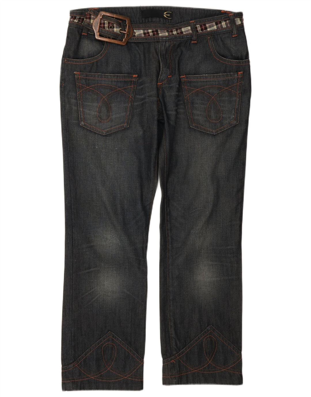 Jeansy damskie Just Cavalli IT 44 Medium W32 L27 Granatowe, designerskie