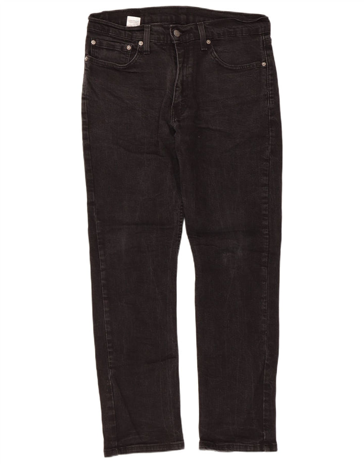 Męskie jeansy slim fit Levi's W34 L30 Czarna bawełna