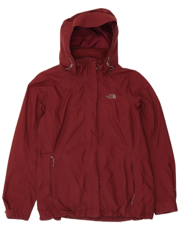 Damska kurtka przeciwdeszczowa oversize THE NORTH FACE UK 18 XL, bordowy nylon