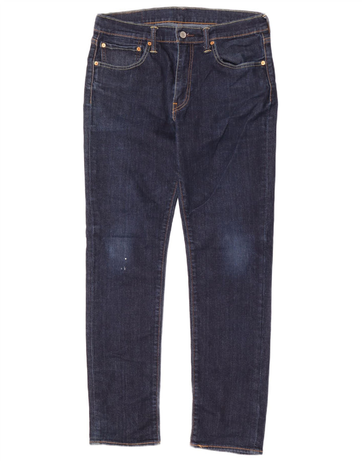 Męskie jeansy Levi's 511 Slim W34 L32 Granatowa bawełna