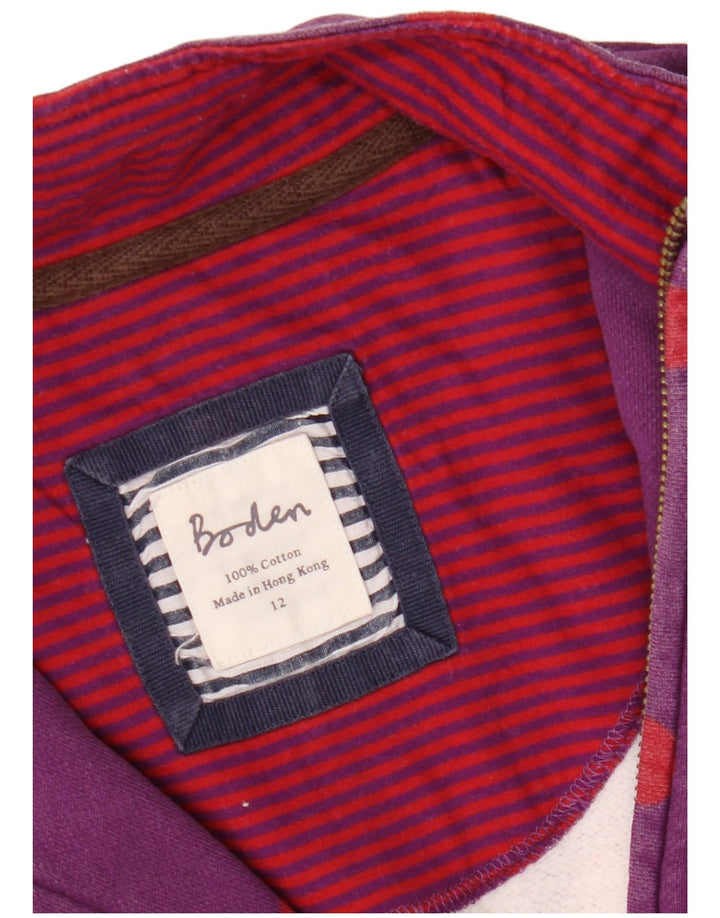 Damska bluza BODEN z zamkiem błyskawicznym UK 12, średni fiolet w kropki