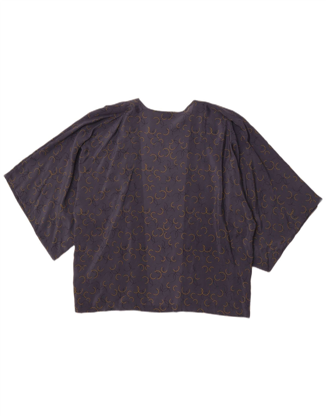 Damski kardigan z krótkim rękawem JIGSAW UK 18 XL Szary, geometryczny jedwab