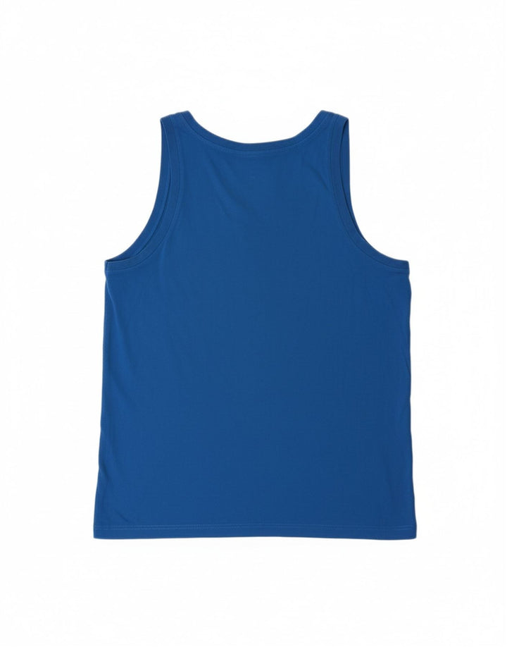 CHAMPION Womens Vest Top UK 16 Large Blue