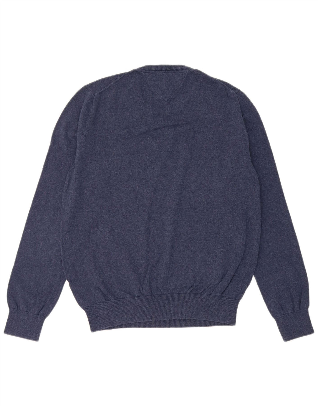 Męski sweter z okrągłym dekoltem Tommy Hilfiger, średni granatowy, bawełniany
