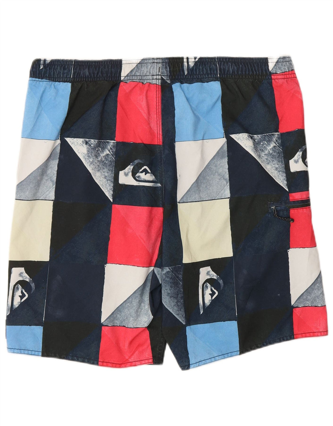 Męskie spodenki kąpielowe QUIKSILVER z grafiką, średnie, wielokolorowe, geometryczne