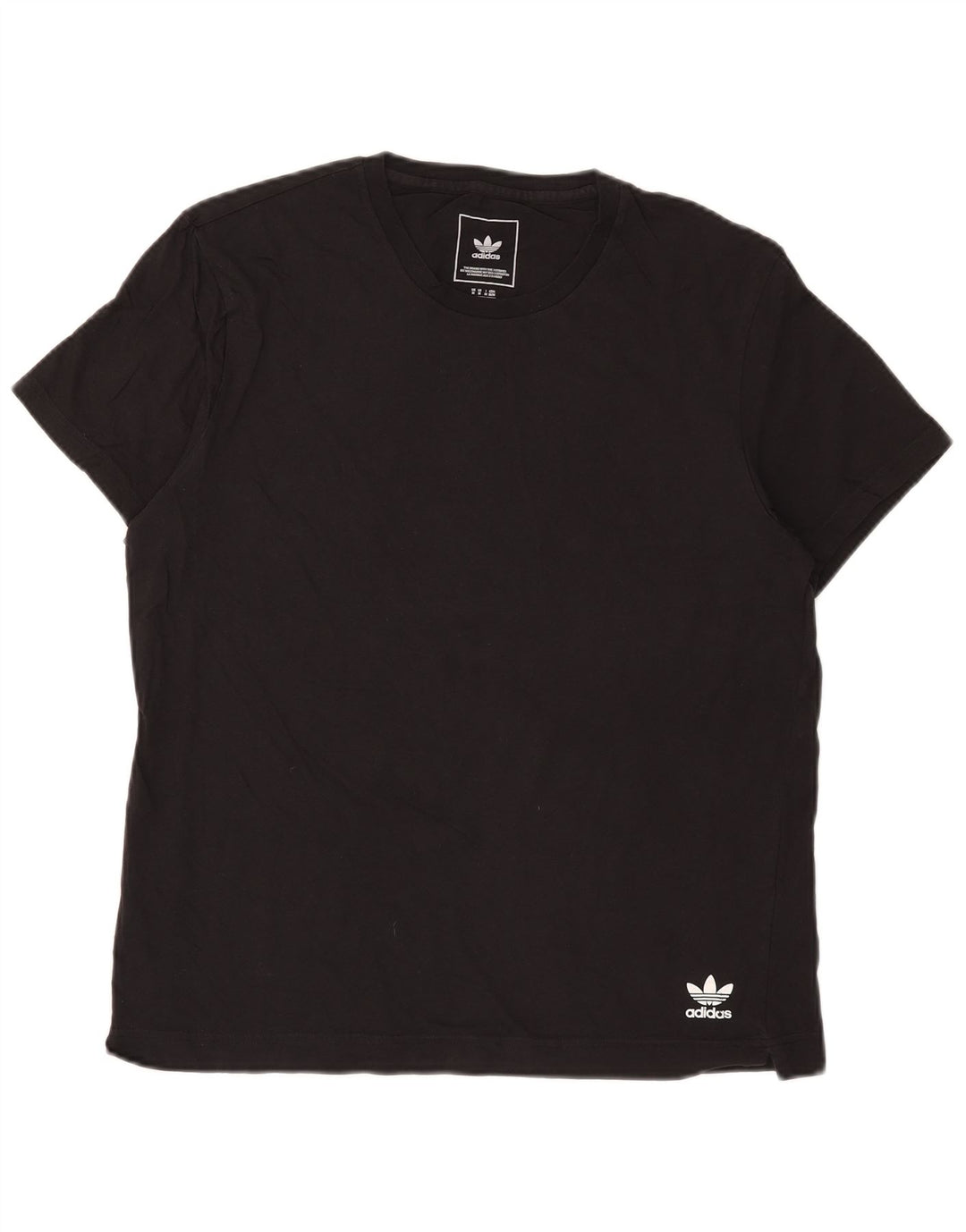 Adidas Męski T-shirt Top Średni Czarny Bawełniany
