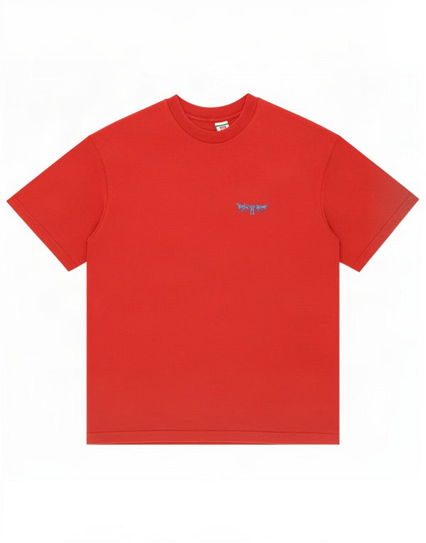 Męski T-shirt z grafiką Levi's, duży, czerwony, bawełniany