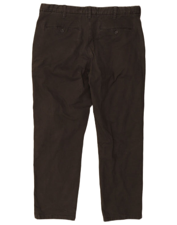 Marks & Spencer Męskie proste spodnie chino W38 L29 Szara bawełna