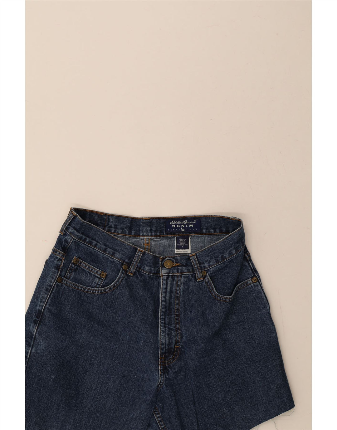 EDDIE BAUER Womens Denim Shorts US 8 Medium W27 Blue Cotton Vintage Eddie Bauer and Second-Hand Eddie Bauer from Messina Hembry 