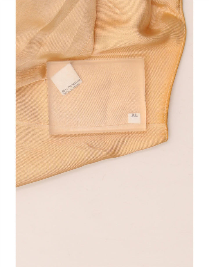 Kamizelka damska Vintage UK 18 XL Beżowy geometryczny poliester