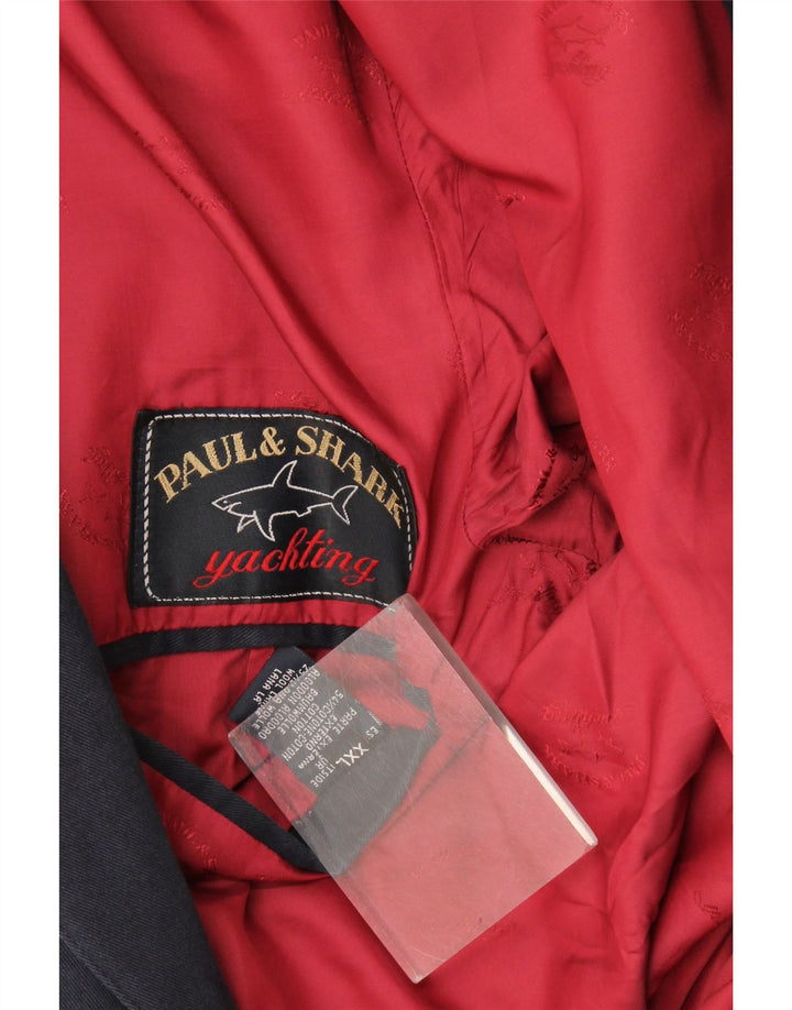 Męska marynarka zapinana na 2 guziki Paul & Shark UK 44 2XL Granatowa, bawełniana