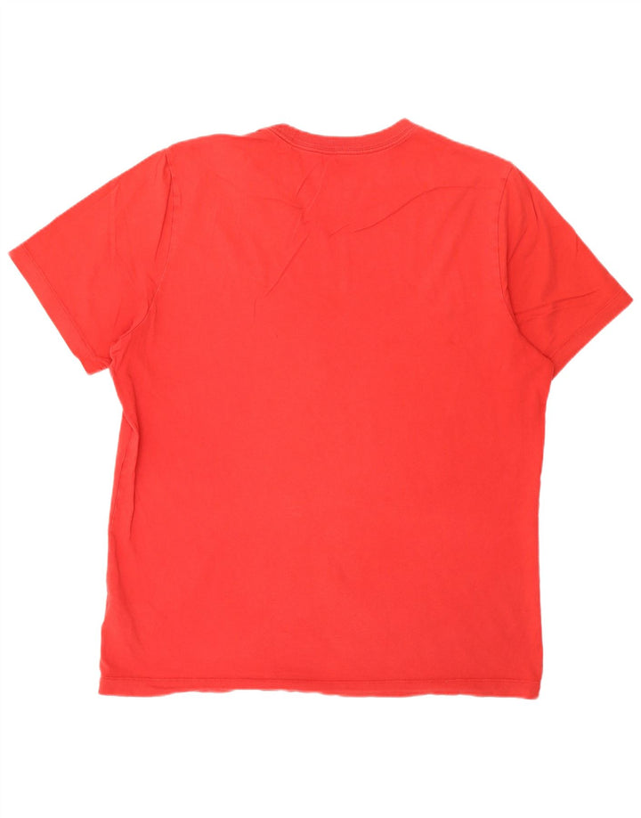 T-shirt męski Nike, duży, czerwony, bawełniany