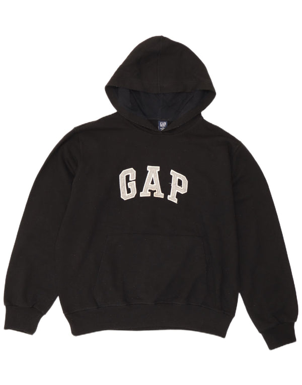 Damski sweter z kapturem Gap Graphic Oversize UK 16, duży, czarny, bawełniany