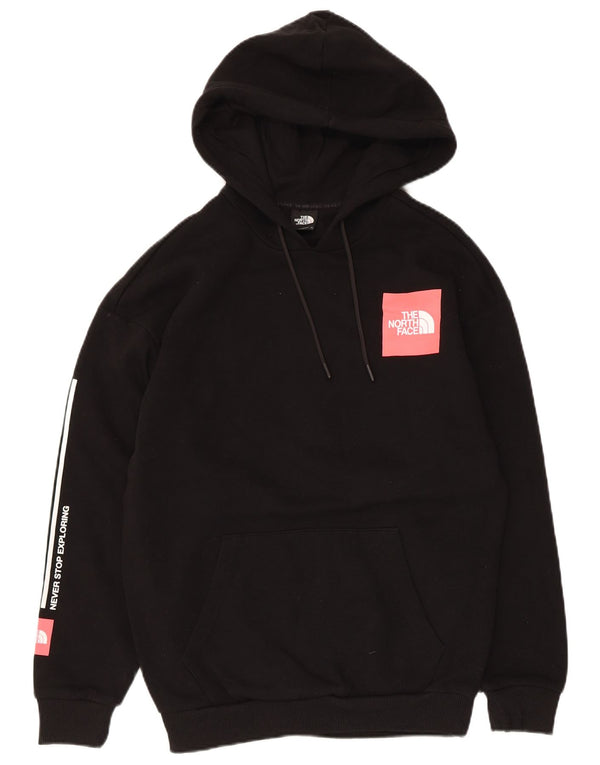 Damski sweter z kapturem The North Face Graphic, UK 10, mały, czarny, bawełniany