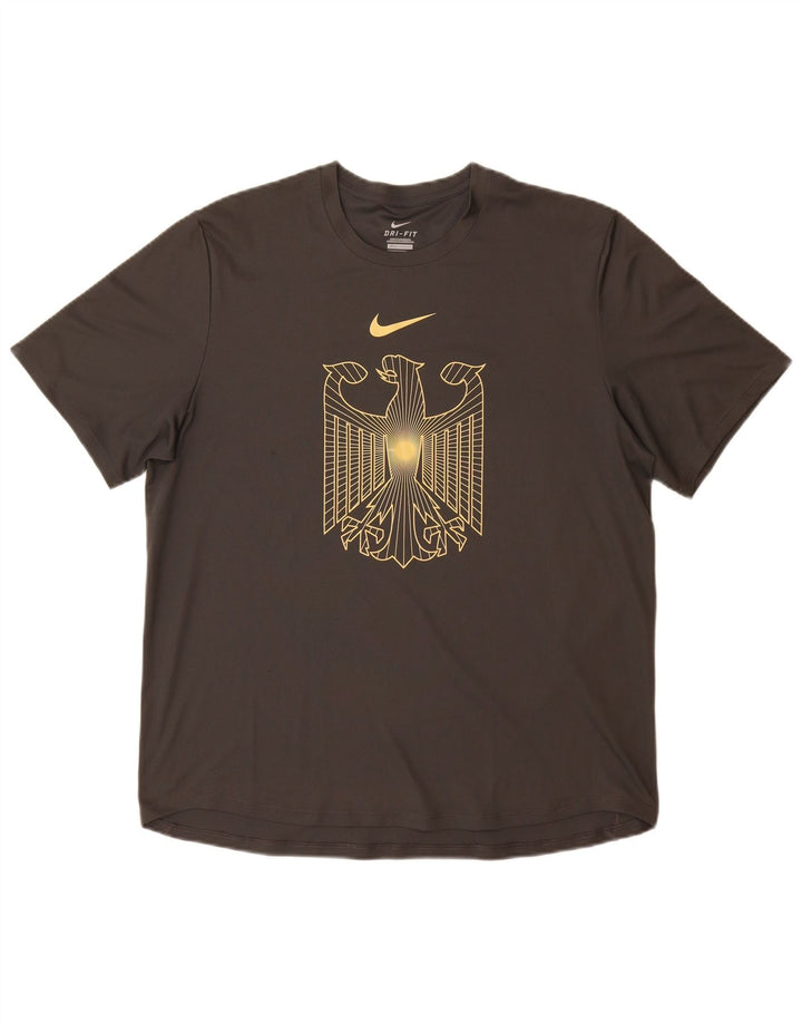Męska koszulka z grafiką Nike Niemcy, duża, szara