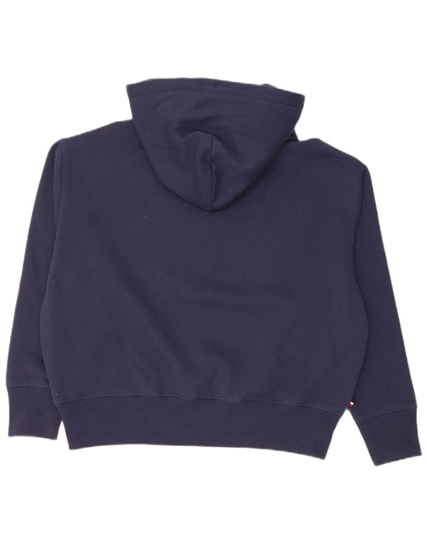 Damski sweter z kapturem i grafiką Tommy Hilfiger UK 14, średni granatowy