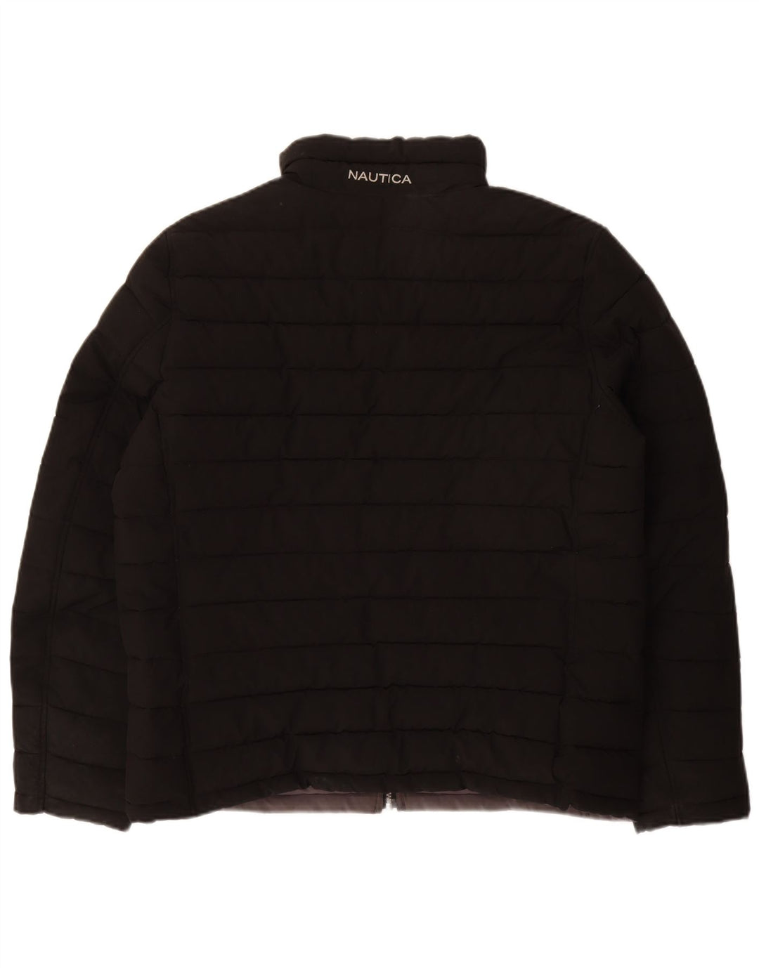 Męska dwustronna ocieplana kurtka NAUTICA UK 40, duża, czarna, poliestrowa
