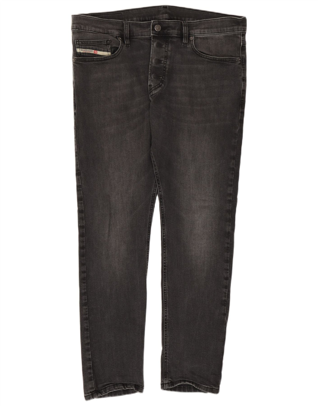 Męskie jeansy Diesel Slim W34 L30 Szara bawełna