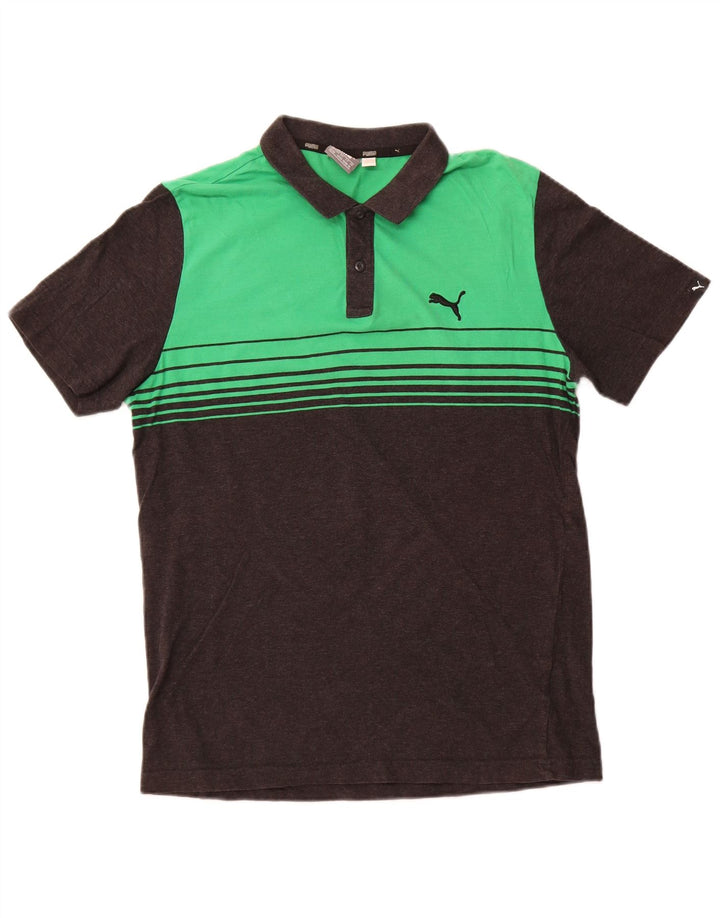 Męska koszulka polo Puma, bawełniana, w kolorze średniej zieleni
