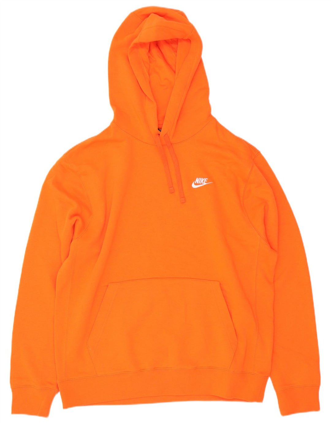 Męski sweter z kapturem Nike, duży, pomarańczowy, bawełniany
