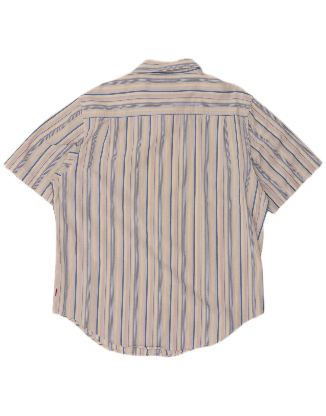 Koszula męska z krótkim rękawem LEVI'S XL, bawełniana w kolorowe paski
