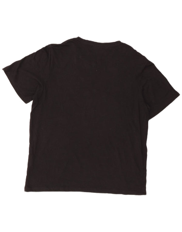 Męski T-shirt z grafiką Jack & Jones Miami, XL, czarny, bawełniany