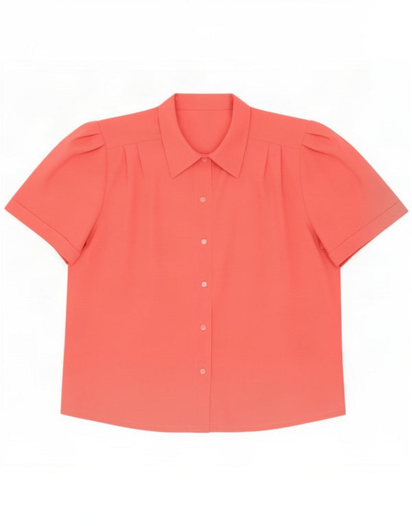 Bluzka damska Vintage z krótkim rękawem UK 16 Large Pink