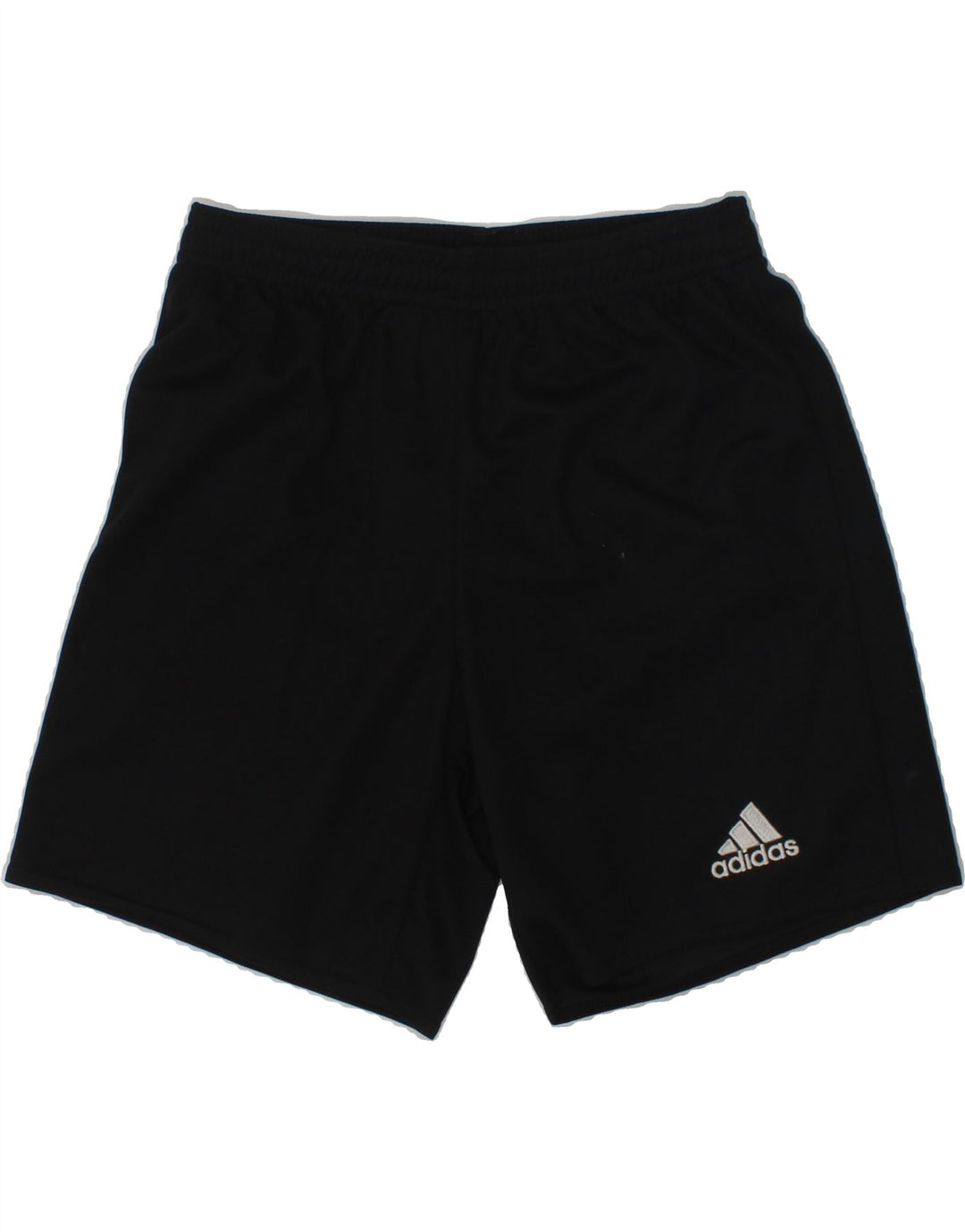 ADIDAS Boys Climalite Graphic Sport Shorts 9-10 Years Black Polyester Vintage Adidas and Second-Hand Adidas from Messina Hembry 