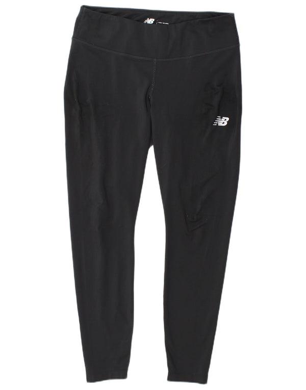 Legginsy damskie New Balance UK 14, duże, czarne, poliestrowe