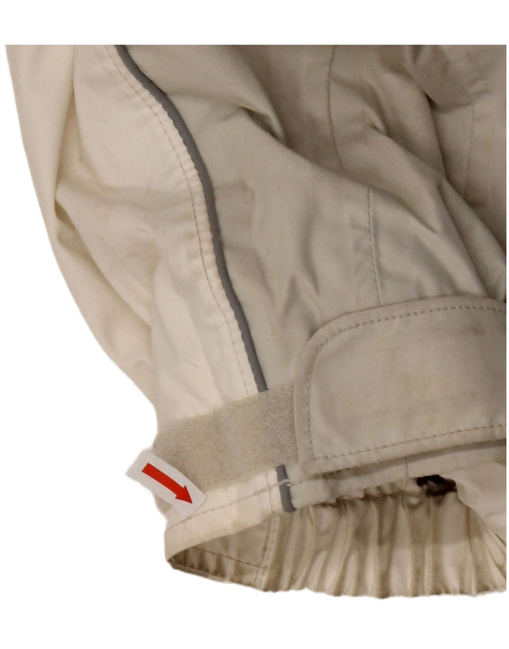 Damska kurtka wiatrówka COLUMBIA Titanium UK 16, duża, biała, z blokami kolorów